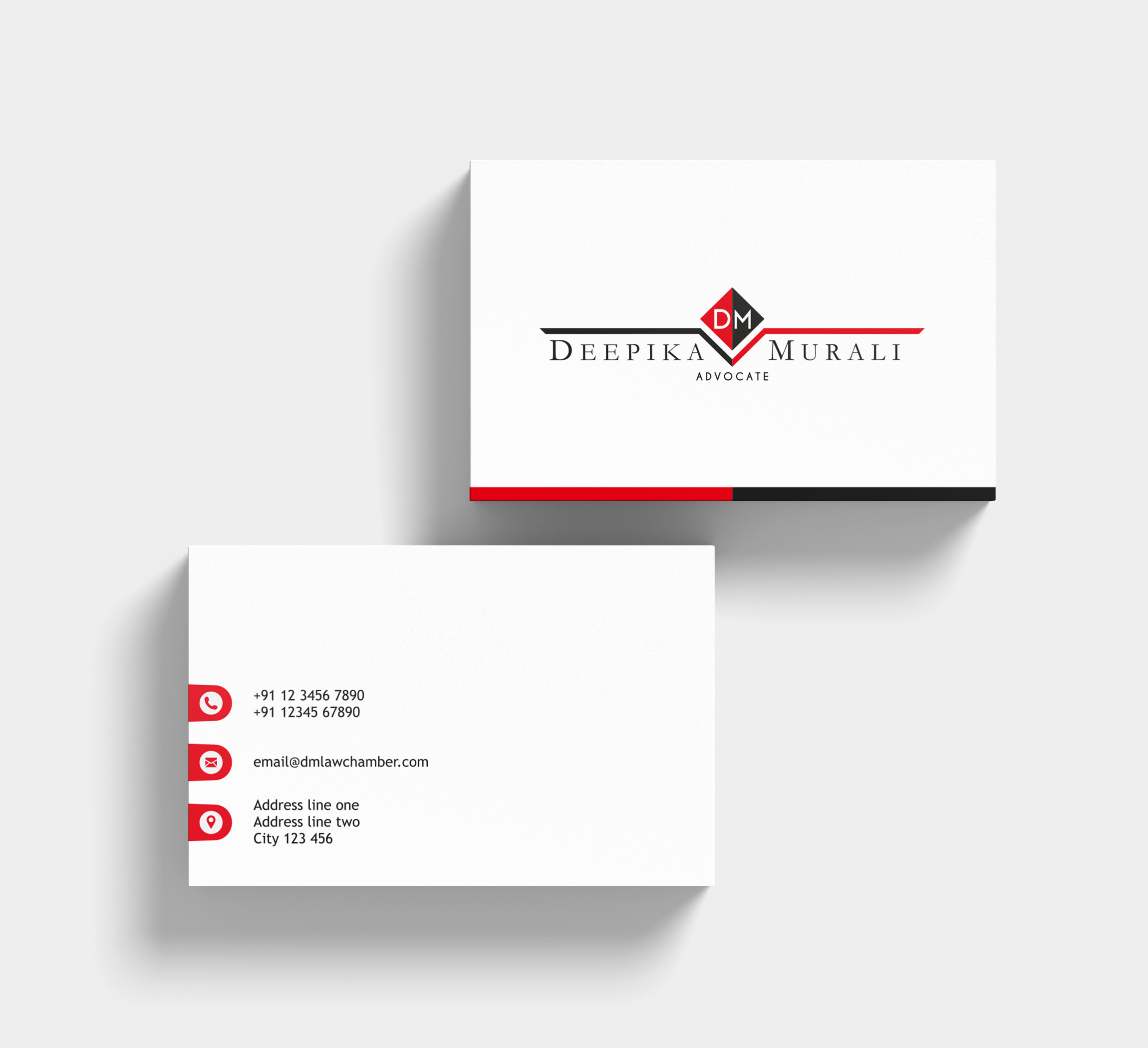 DM Law Chamber - Business Cards